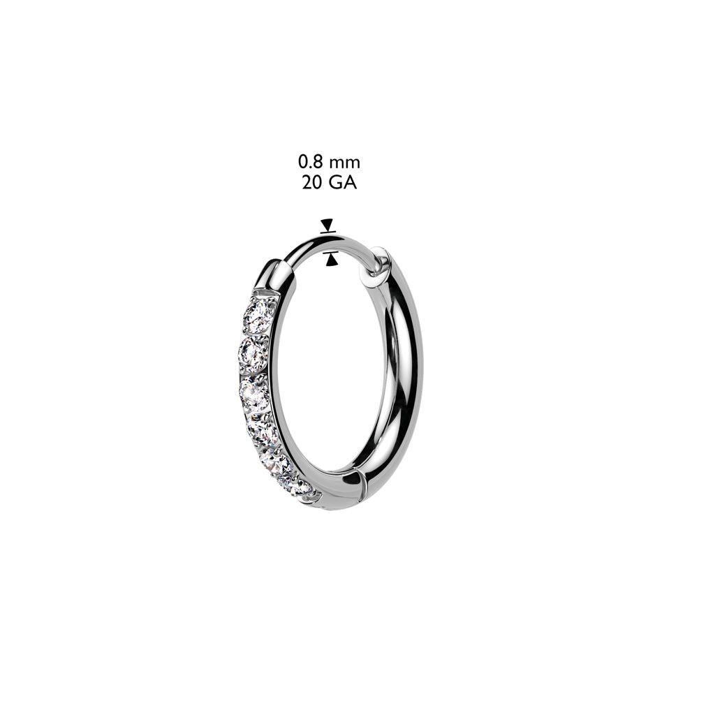 Thin Diamond Hoops